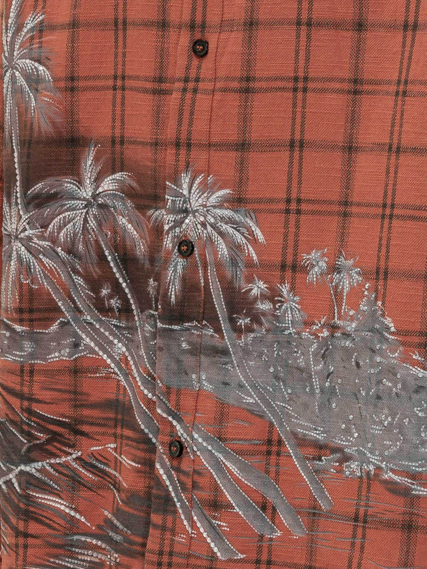 Red Regular Printed Shirt 4