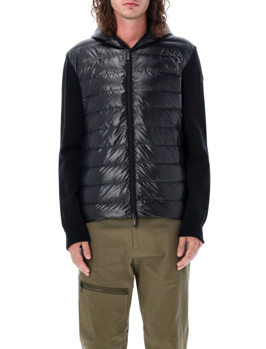 Black Quilted Hood Jacket 1