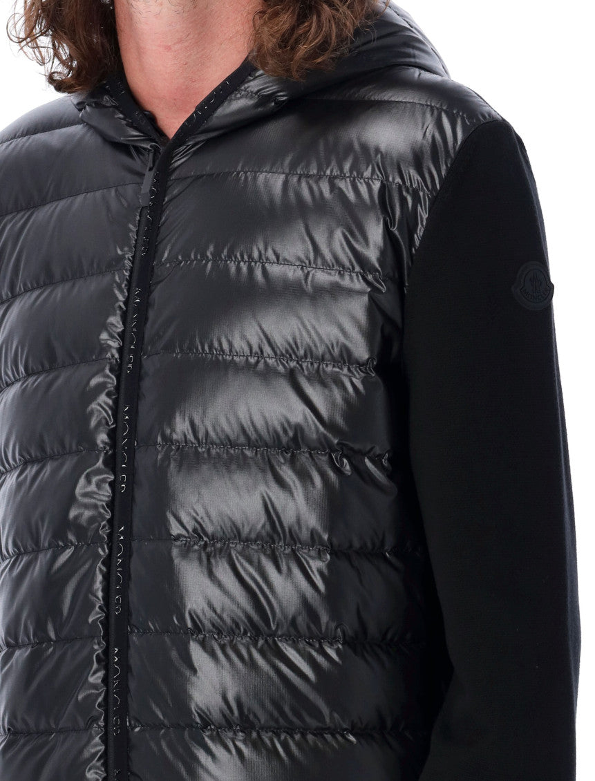 Black Quilted Hood Jacket 3