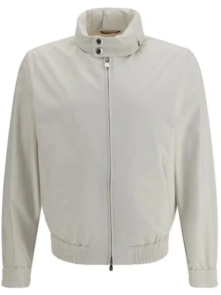 Off White Solid Hood Jacket 1