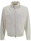 Off White Solid Hood Jacket 1
