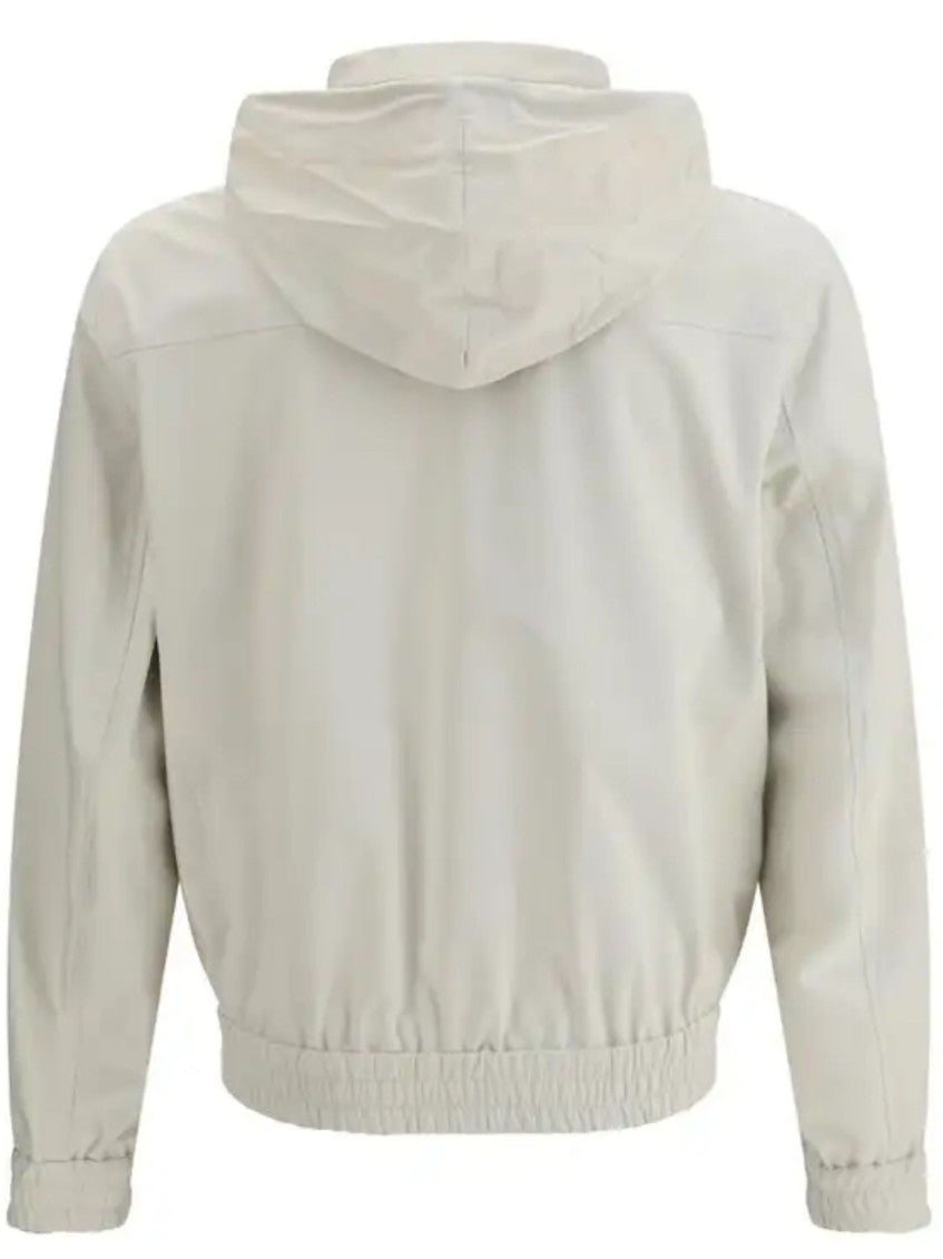Off White Solid Hood Jacket 2
