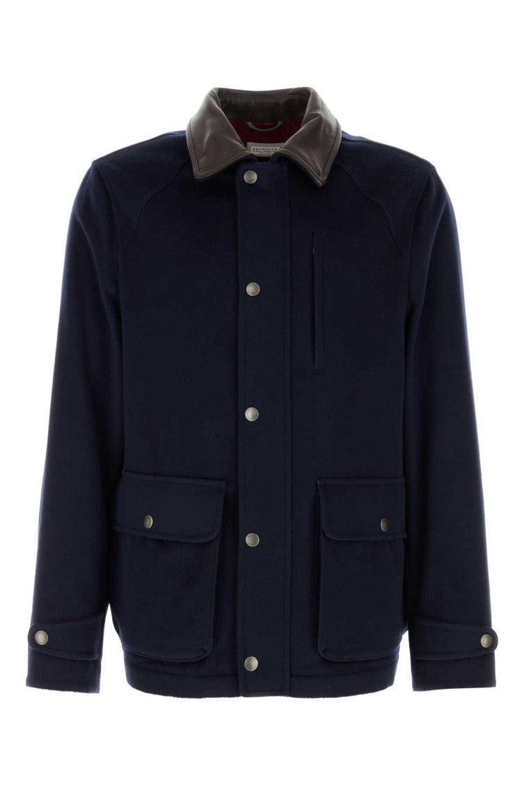Dark Navy Shirt Collar Jacket 1