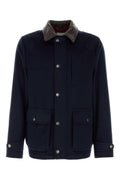 Dark Navy Shirt Collar Jacket 1