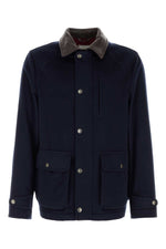 Dark Navy Shirt Collar Jacket 1