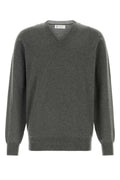 Grey Regular V Neck Sweater 1