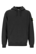 Dark Grey Regular Solid Hoodie 1