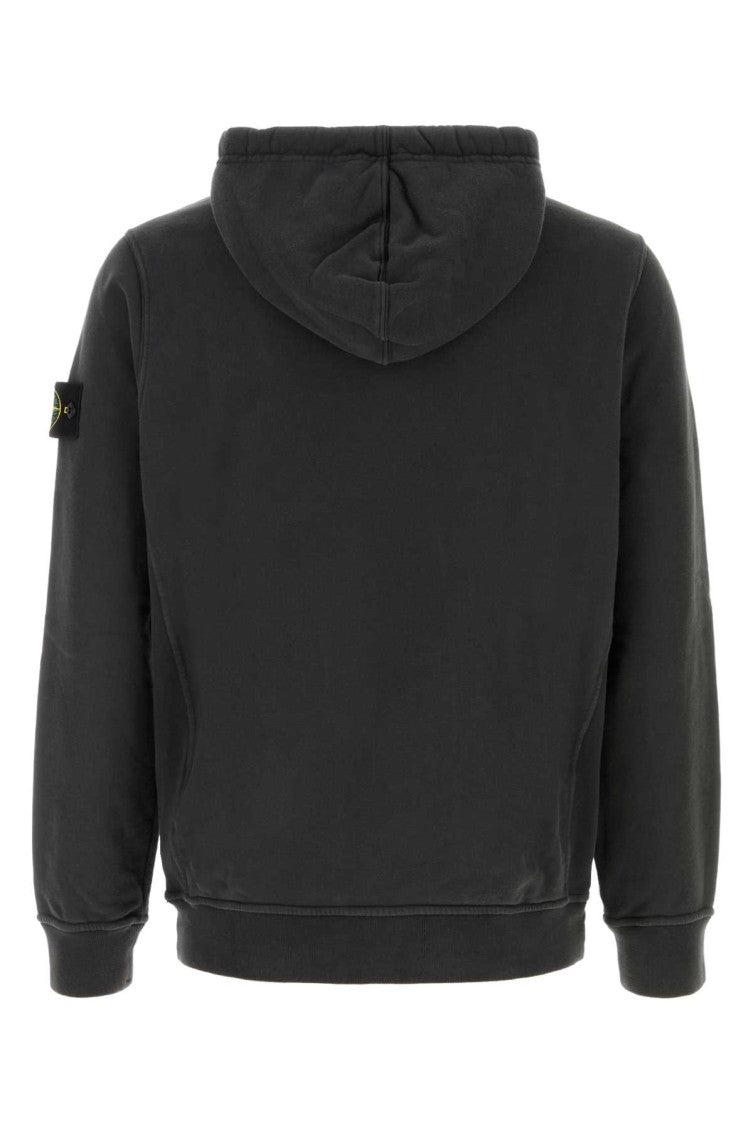Dark Grey Regular Solid Hoodie 2