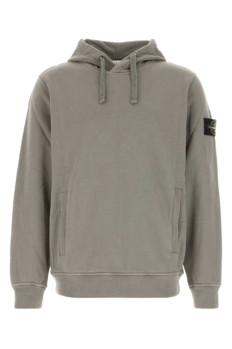 Grey Solid Regular Hoodie 1