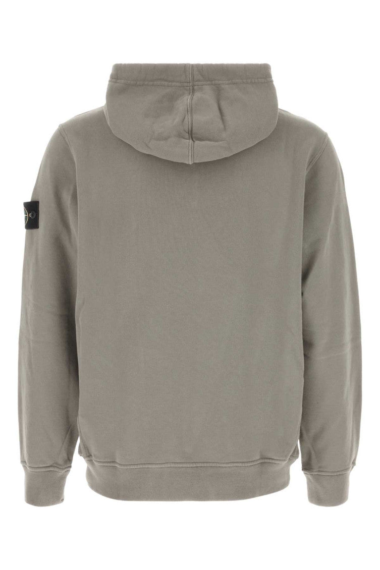 Grey Solid Regular Hoodie 2
