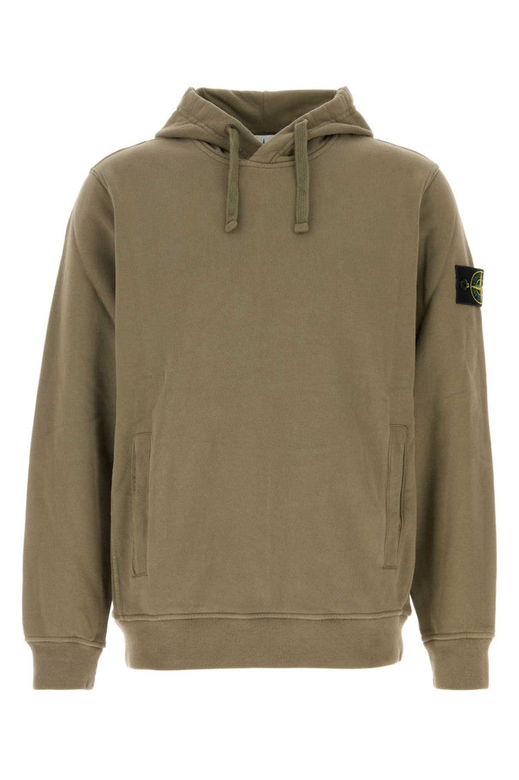 Green Regular Solid Hoodie 1