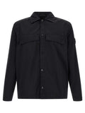 Black Solid Regular Overshirt 1