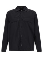 Black Solid Regular Overshirt 1
