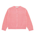 Girls Pink Knitted Cardigan 1