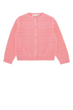 Girls Pink Knitted Cardigan 1