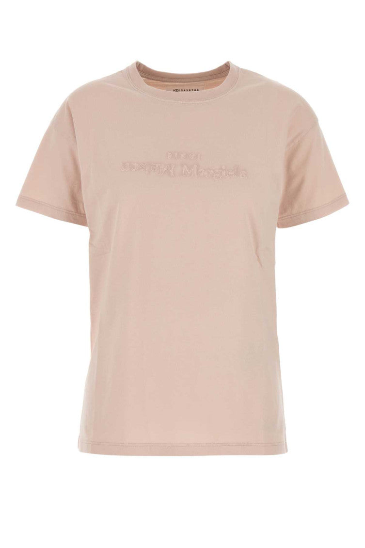 Pink Logo Embroidery T-shirt 1