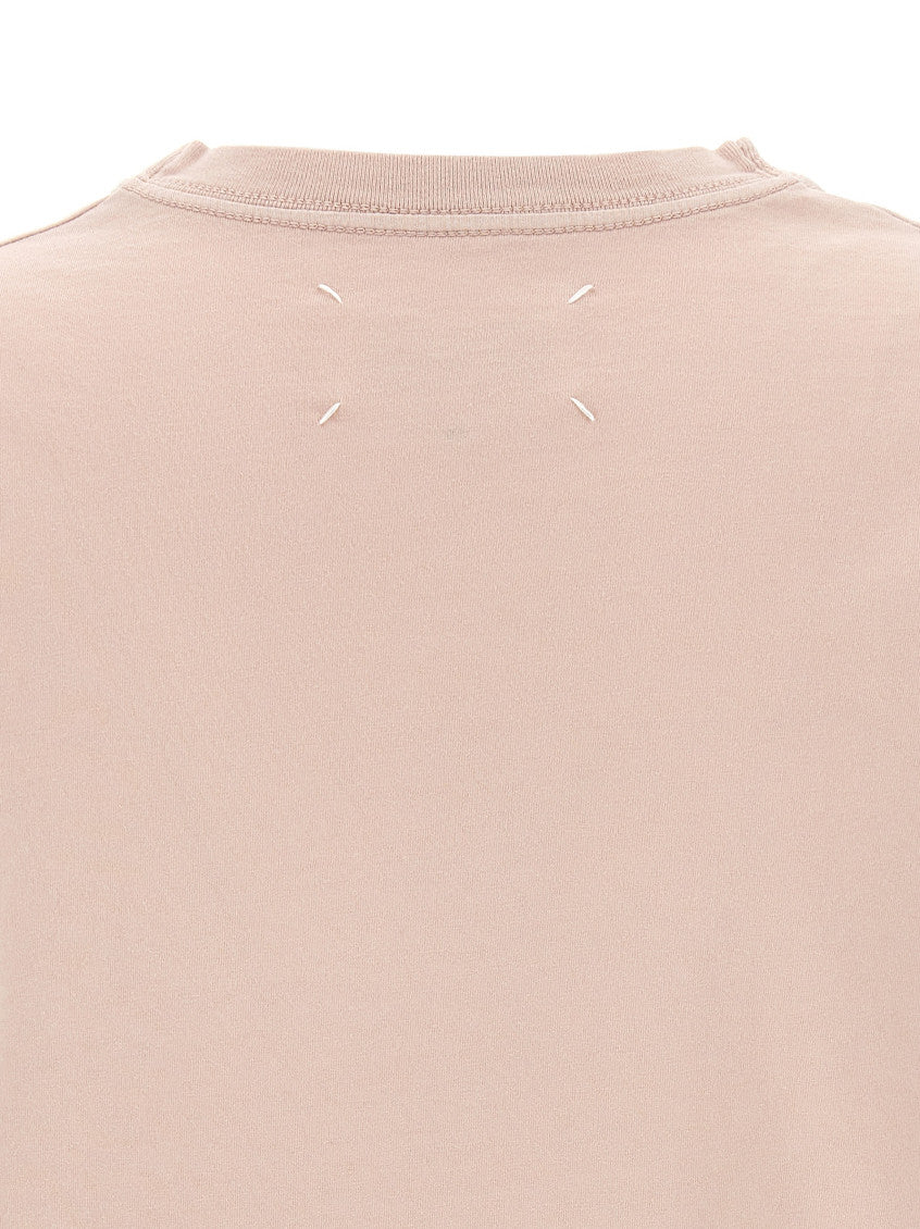 Pink Logo Embroidery T-shirt 4
