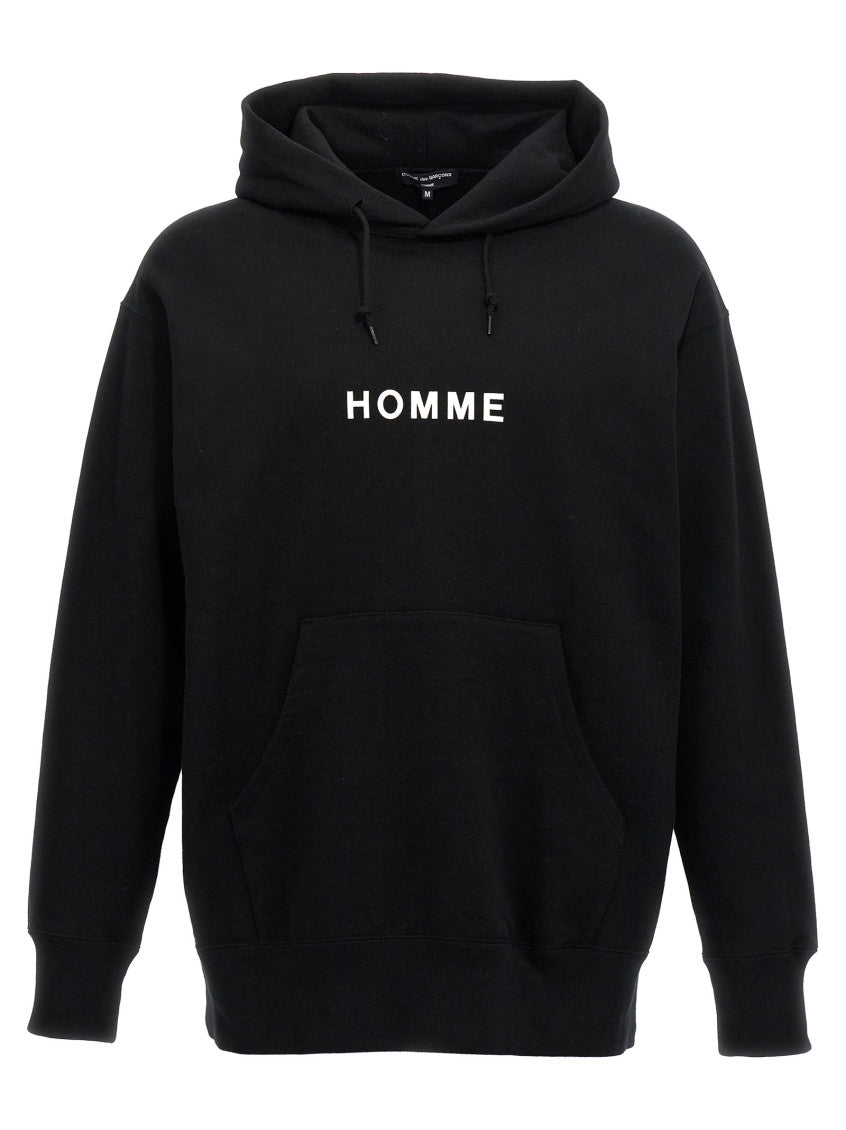 Black Logo Print Hoodie 1