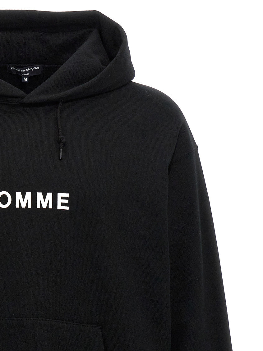Black Logo Print Hoodie 3