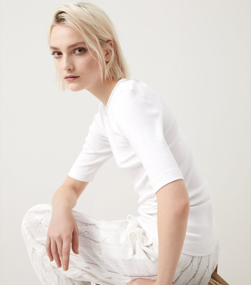White Cotton T-shirt 6
