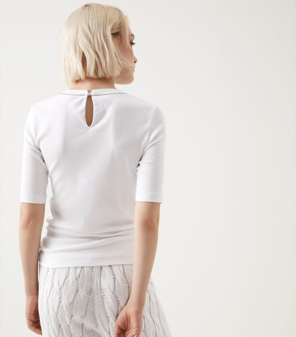 White Cotton T-shirt 8