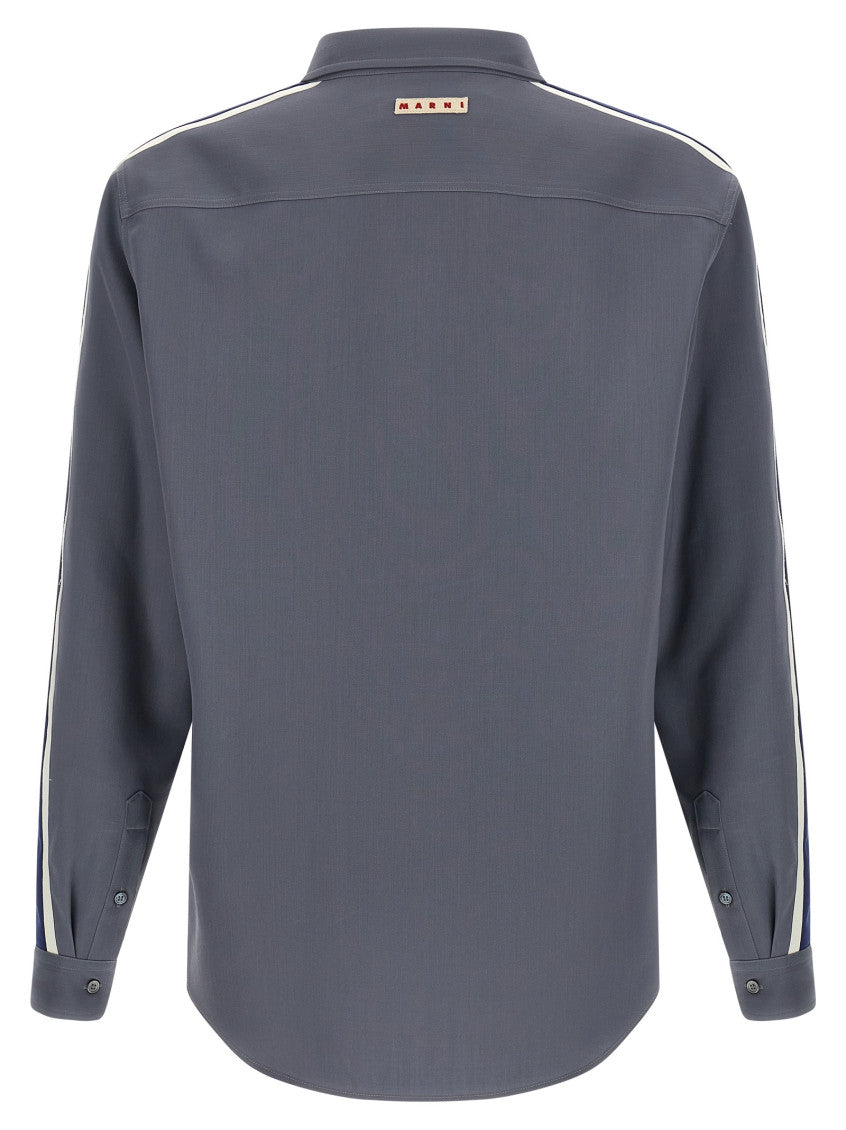 Grey Wool Solid Shirt 2