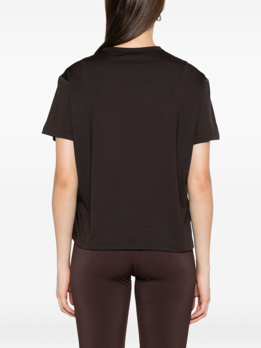 Dark Brown Short Sleeve T-shirt 2