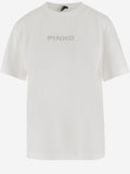 White Embroidered Logo T-shirt 1