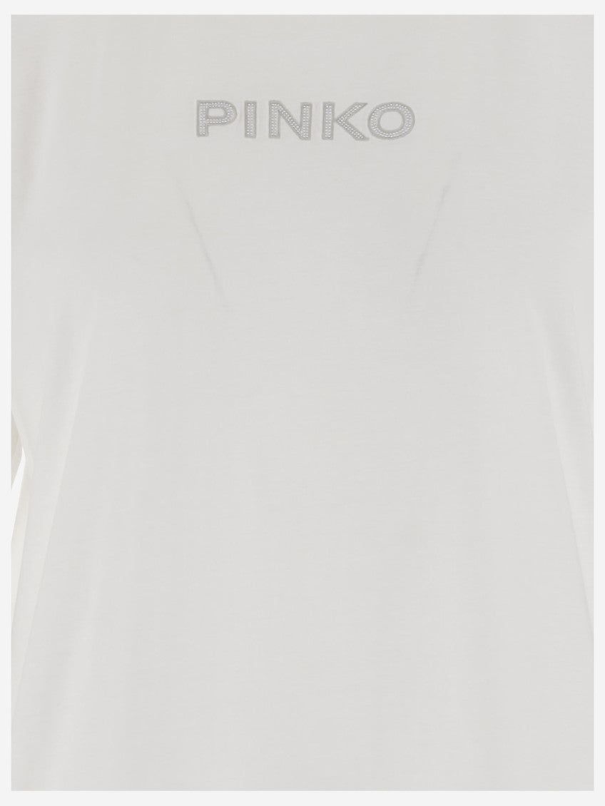 White Embroidered Logo T-shirt 3