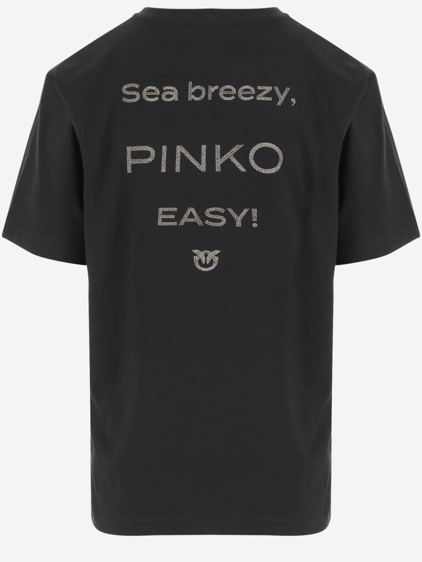 Black Logo-detail Crew-neck T-shirt 2