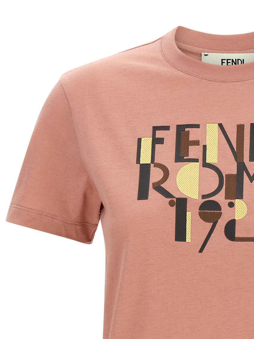 Pink Embroidered T-shirt 3