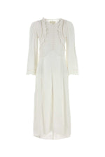 White Crepe Faustina Dress 1