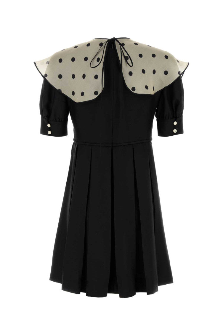 Black Shantung Dress 2