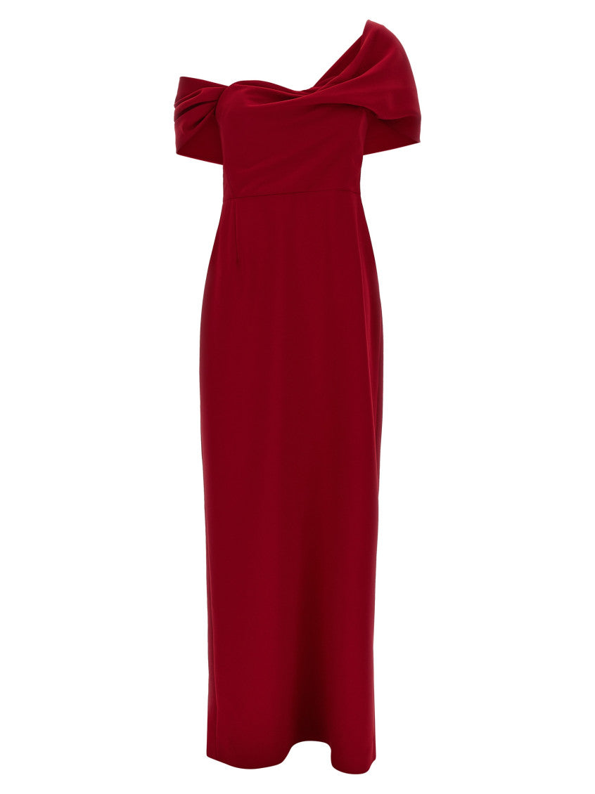 Red Column dress 1