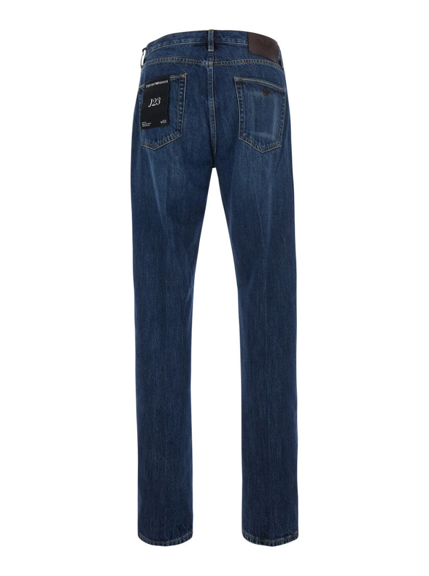 Blue Mid Rise Jeans 2