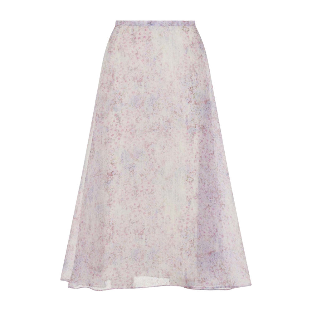 Multicolor Floral Midi Skirt 1