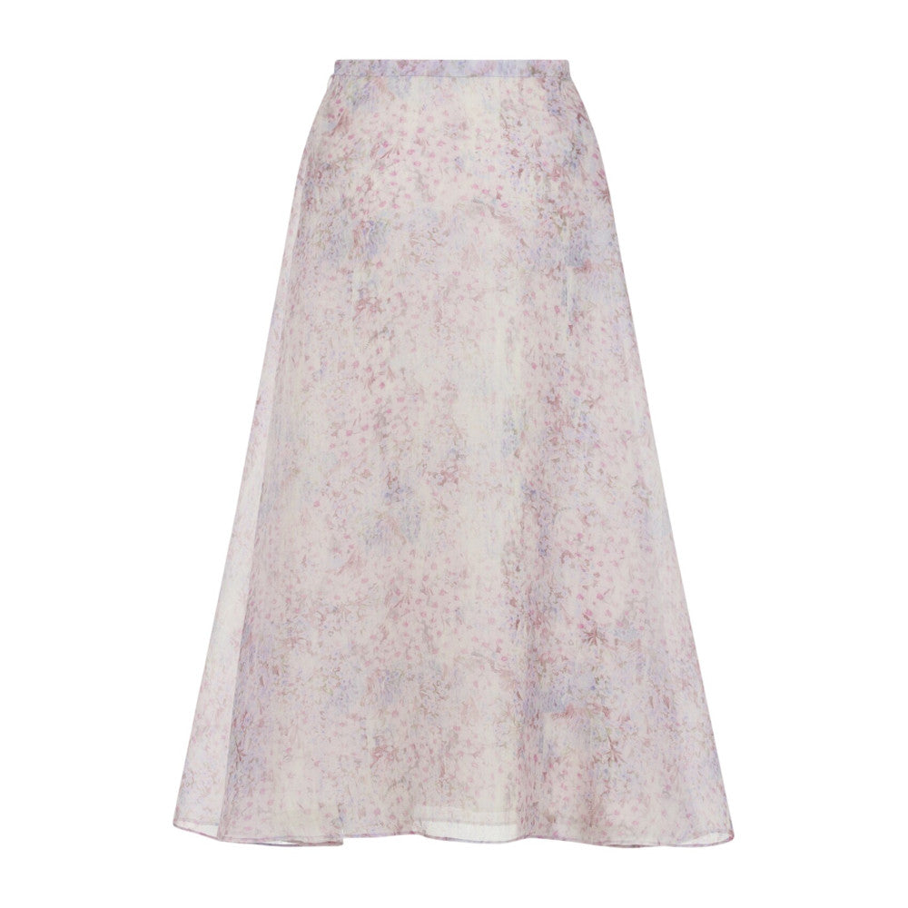 Multicolor Floral Midi Skirt 2