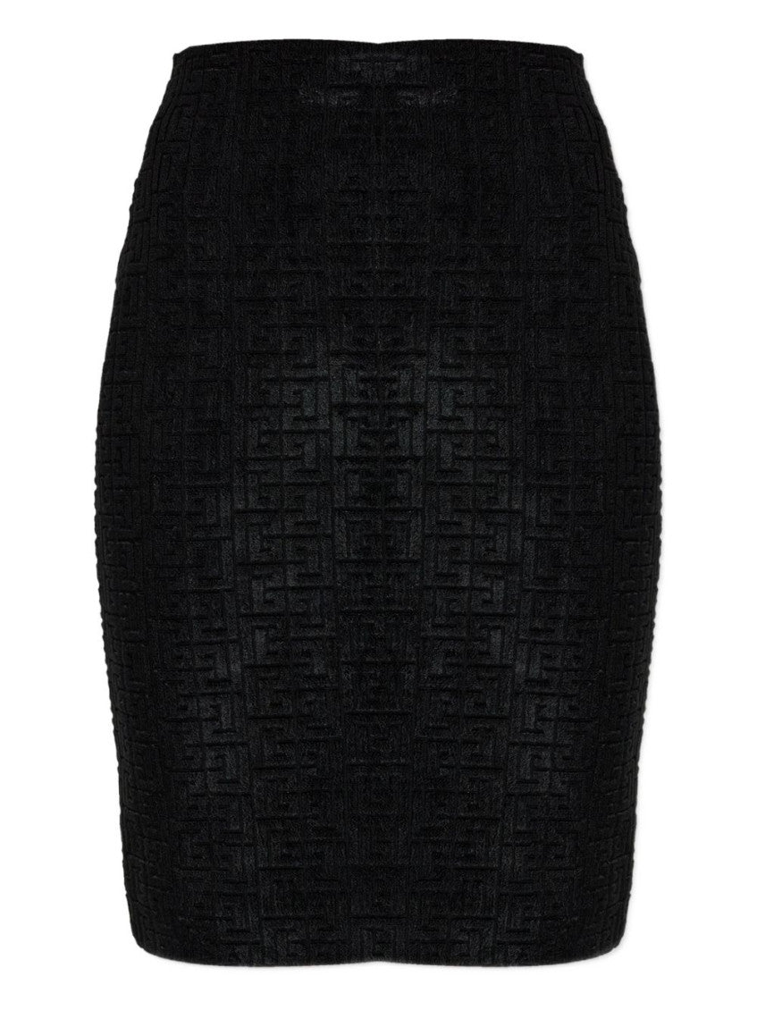 Black Knee Length Skirt 1