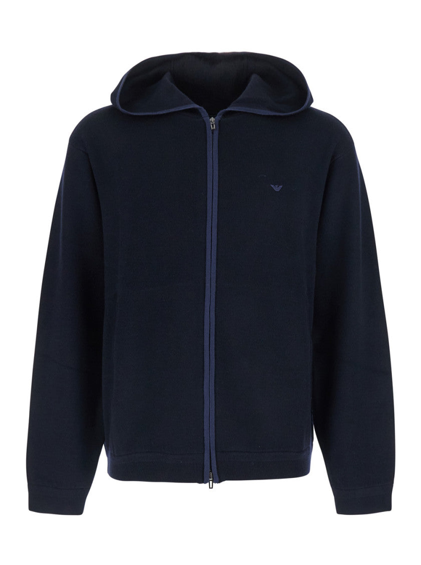 Dark Navy Zip-Up Hoodie 1
