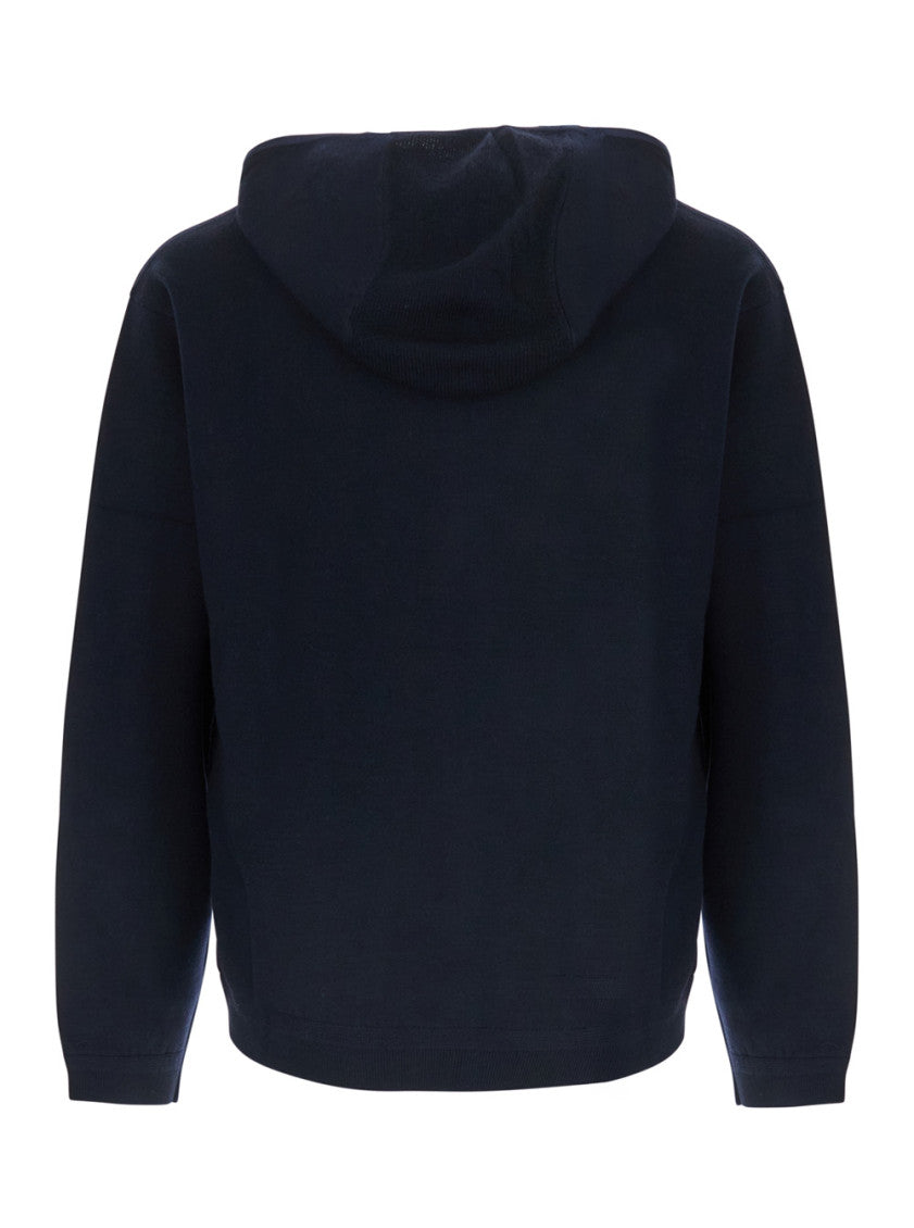 Dark Navy Zip-Up Hoodie 2