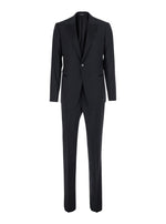 Black Peaked Lapel Suit 1