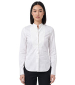 White Tailored Stripes Shirt 1