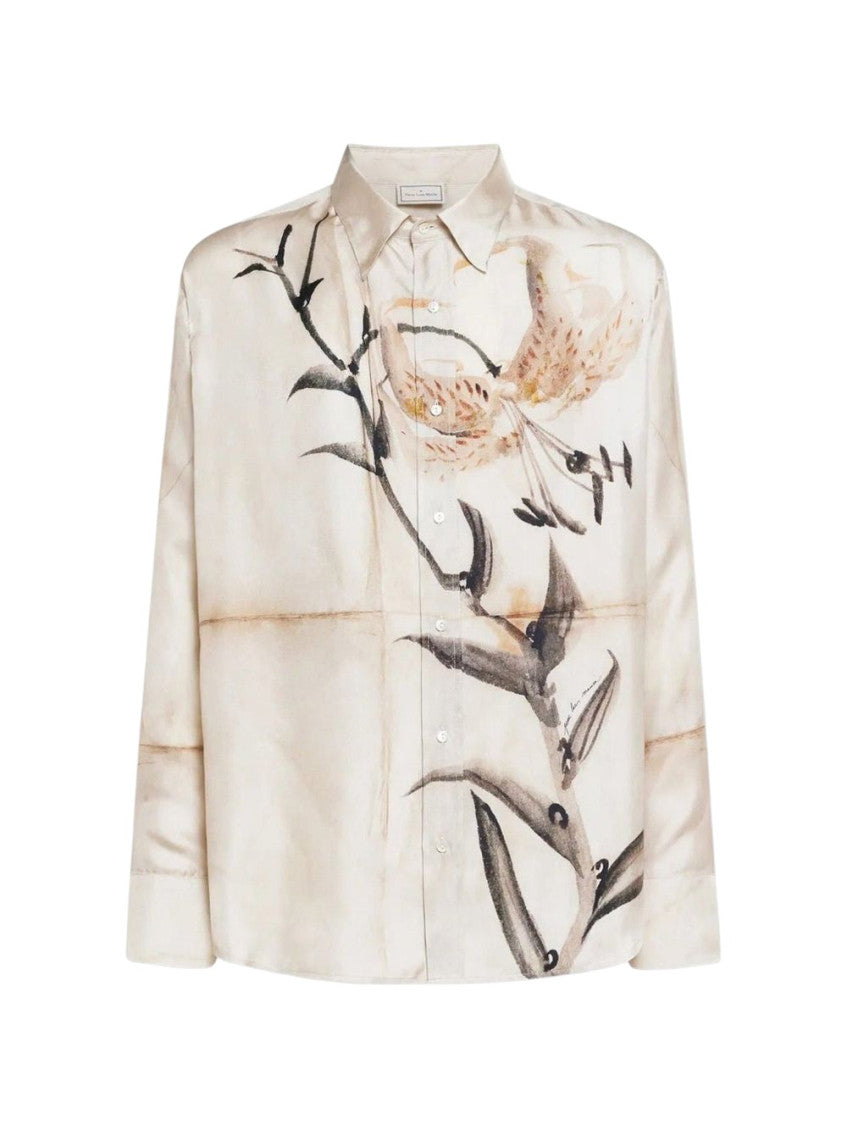 Beige Regular Printed Shirt 1