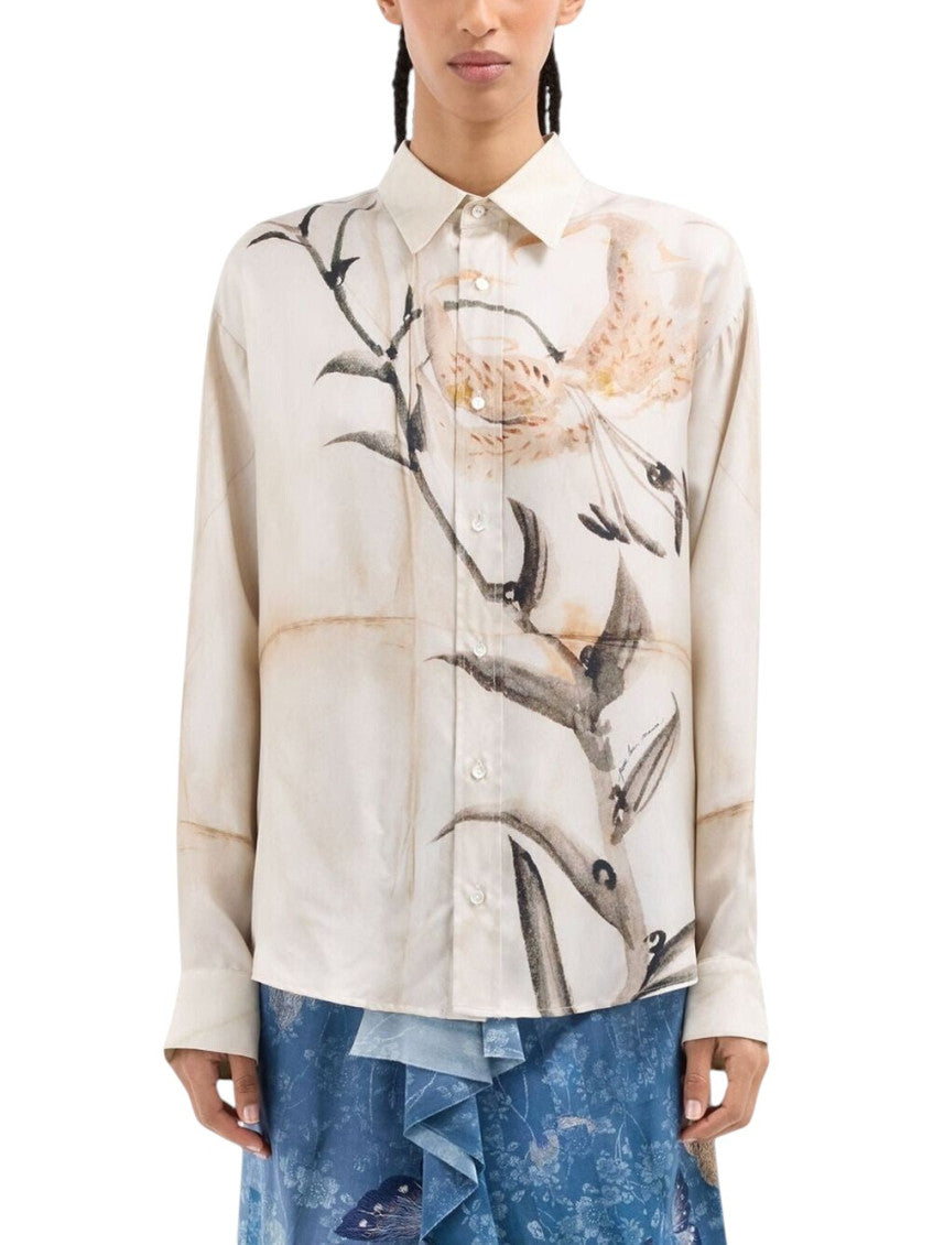 Beige Regular Printed Shirt 3