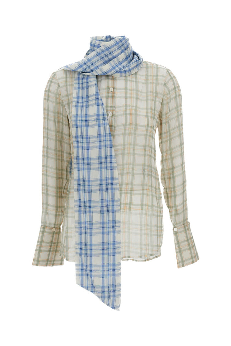 Light Green Regular Checks Shirt 1