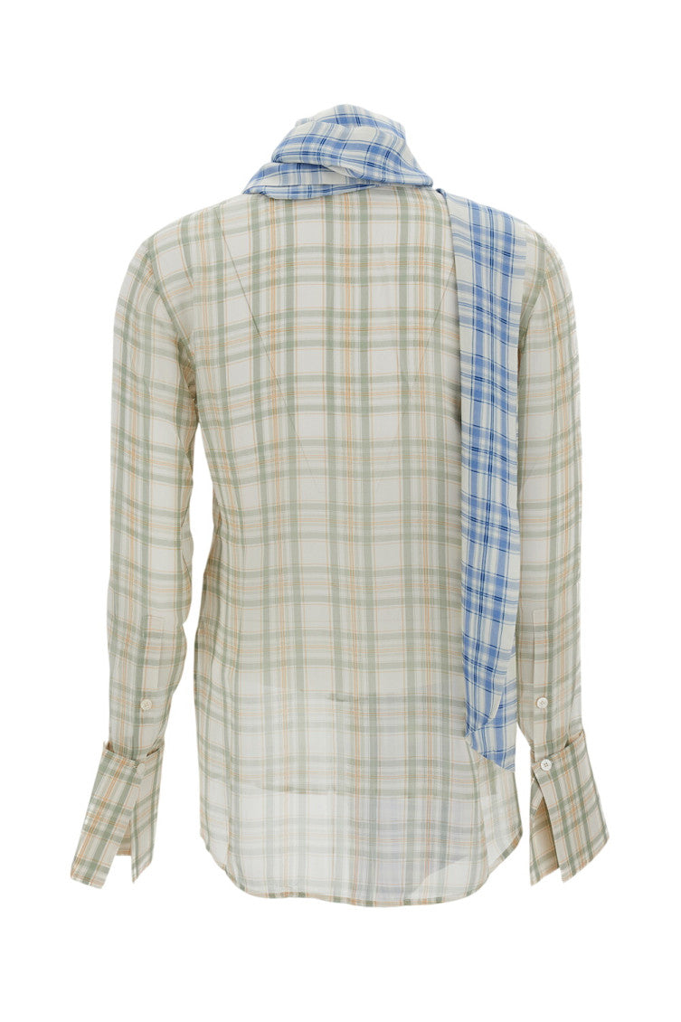 Light Green Regular Checks Shirt 2