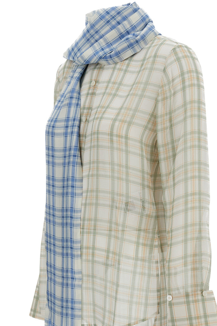 Light Green Regular Checks Shirt 3