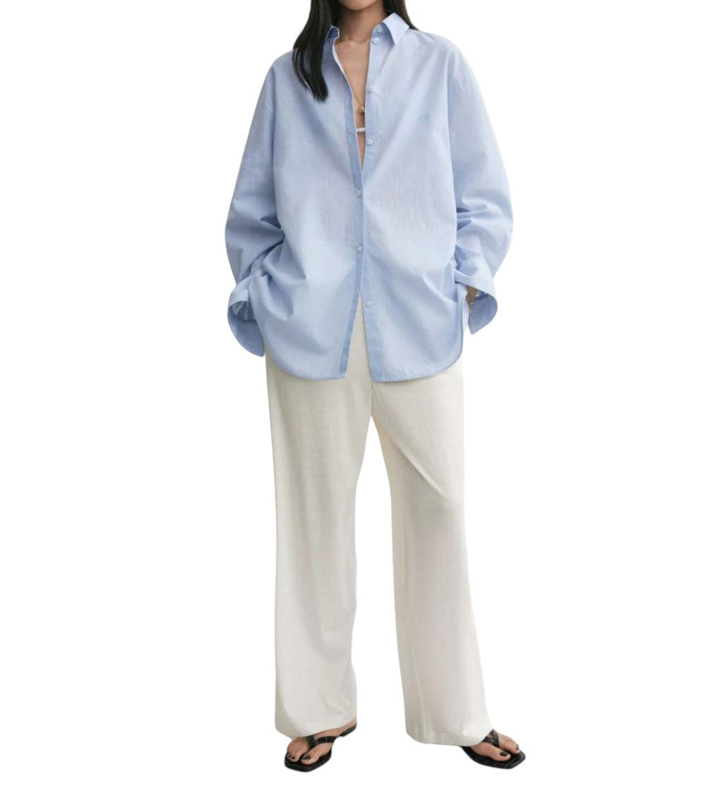 Blue Regular Solid Shirt 3