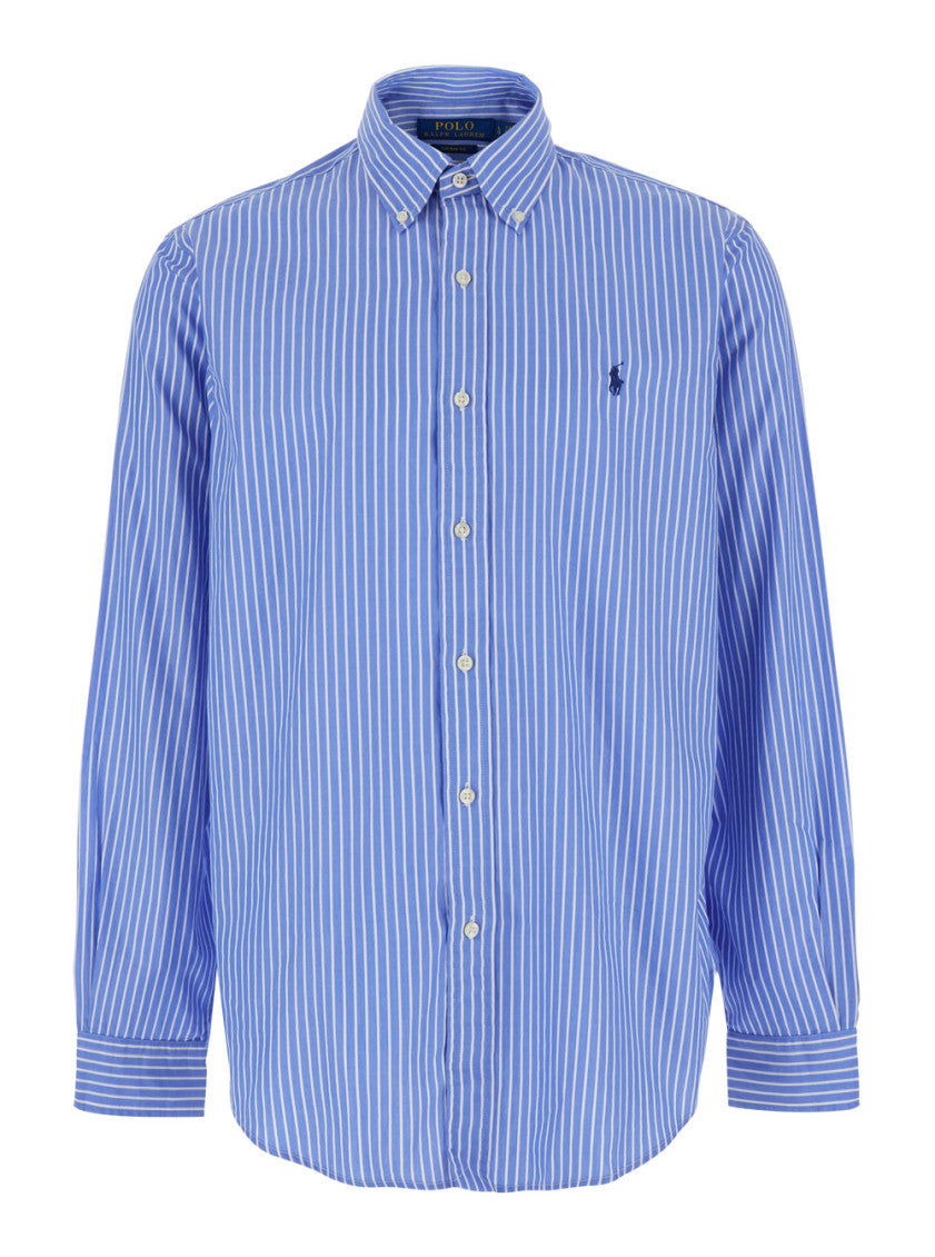 Blue Stripes Logo Shirt 1