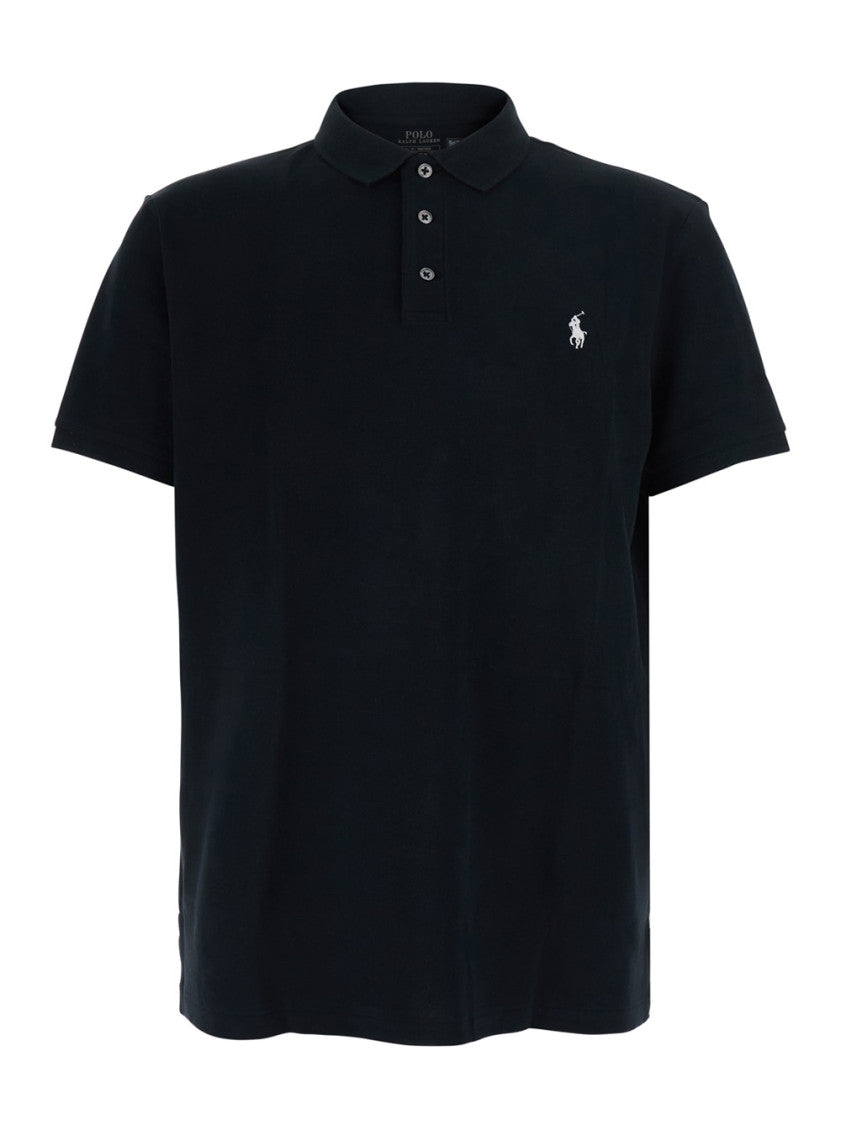 Black Regular Logo Polo 1
